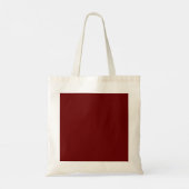 Tote Bag Rouge sanguin (couleur solide) (Dos)