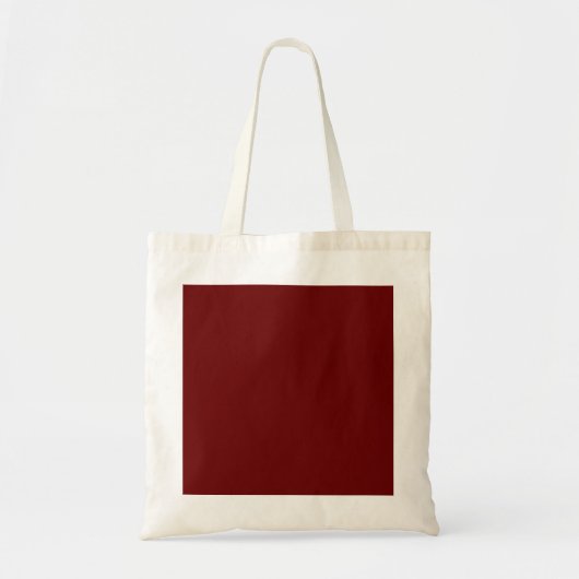 Tote Bag Rouge sanguin (couleur solide) (Devant)