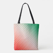 Tote Bag Rouge Silver Green Wavy (Dos)