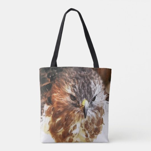 TOTE BAG ROUGE TAILLÉ HAWK (Dos)