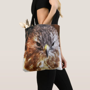 TOTE BAG ROUGE TAILLÉ HAWK