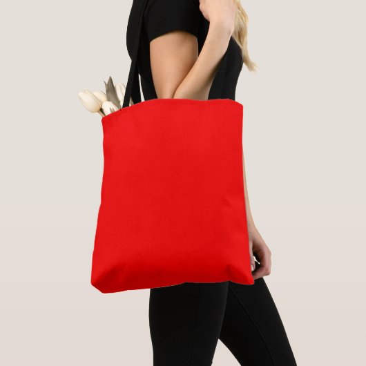 Tote Bag Rouge Uni Simply Red (De près)
