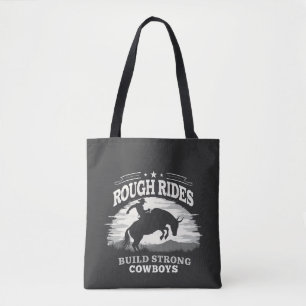 Tote Bag Rough Rides Construire de solides Cowboys Ouest