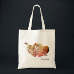Tote Bag Rouille "Ayez un Heureuse Sainte-Valentin" Coeurs<br><div class="desc">J'ai voulu dire astucieusement "Avoir un heureuse Sainte-Valentin" sur les produits et je pensais que cette police de dégradé orange rose et gris avec mes coeurs et flèches font un design intéressant sur ces totes,  pour une Valentine unique et amusante!</div>