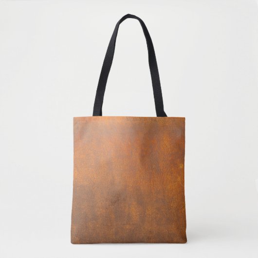 Tote Bag Rouille noire, texture métallique gros plan. (Devant)