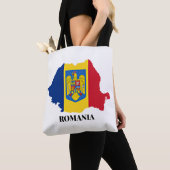 Tote Bag Roumanie Silhouette, étiquetée, (De près)