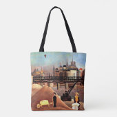 Tote Bag Rousseau - Ile Saint Louis et Notre-Dame (Dos)