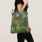 Tote Bag Rousseau Tropical Jungle Lion Peinture (De près)