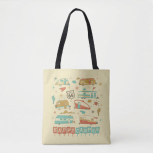 Tote Bag Route 66 Happy Camper