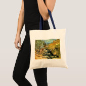 Tote Bag Route à St Remy avec figure par Vincent van Gogh (Devant (produit))