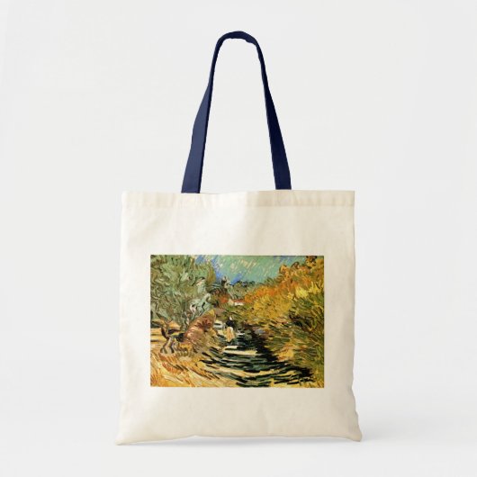 Tote Bag Route à St Remy avec figure par Vincent van Gogh (Devant)