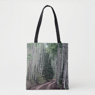 Tote Bag Route à travers le bouleau