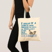Tote Bag Route croisée de poulet (Devant (produit))