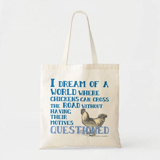 Tote Bag Route croisée de poulet (Devant)
