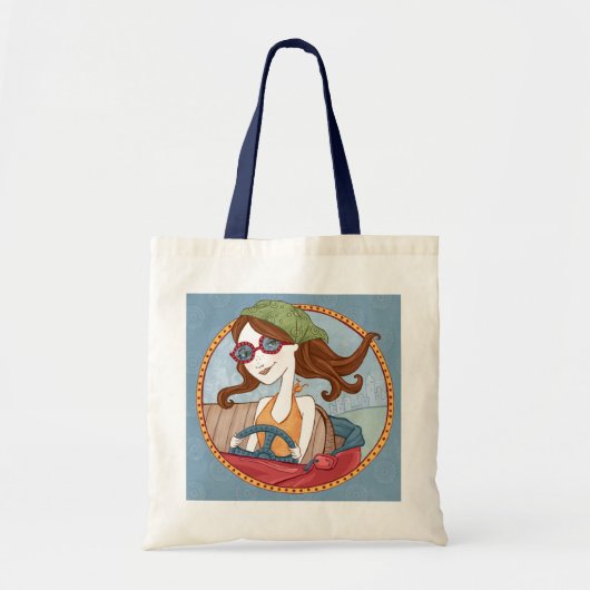 Tote Bag Route Trippin Fourre-tout-Bleu (Devant)