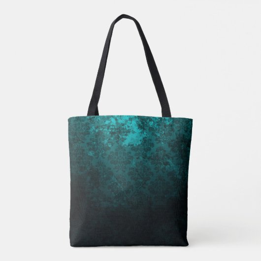 Tote Bag Royal Personalized Damask Turquoise (Dos)
