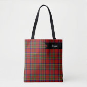 Tote Bag Royal Stewart Clan Tartan Plaid Scottish Motif (Devant)