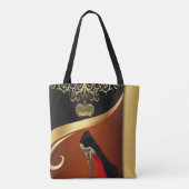 Tote Bag Royality Paris High Heel & Gold Crown (Dos)