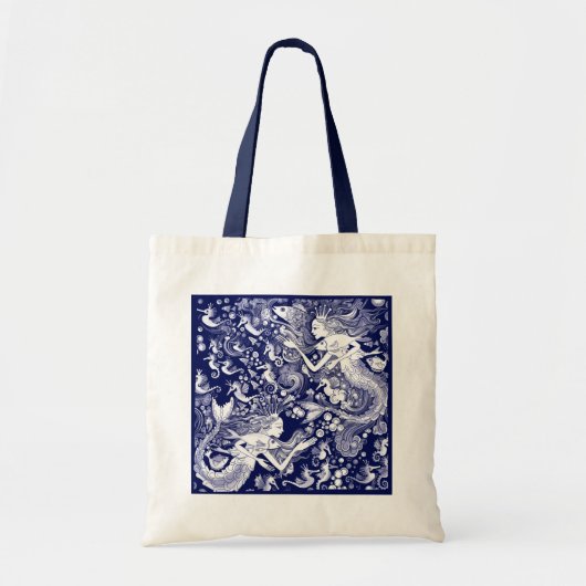 Tote Bag Royaume d'hippocampe (Devant)