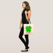 Tote Bag Rrrribbit ! Froggie vert (Devant (modèle))