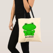 Tote Bag Rrrribbit ! Froggie vert (Devant (produit))