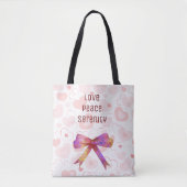 Tote Bag Ruban brillant et embellissant (Devant)