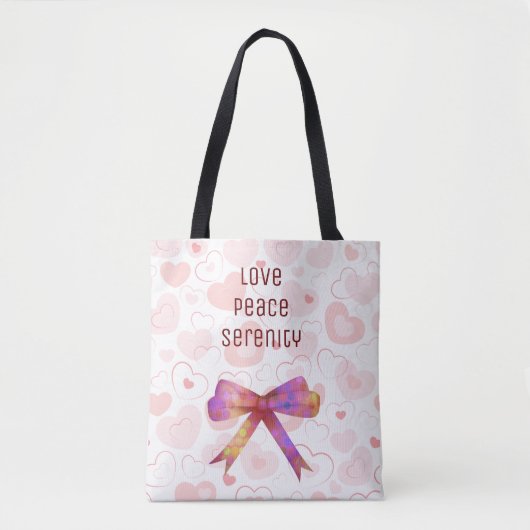 Tote Bag Ruban brillant et embellissant (Devant)