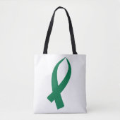 Tote Bag Ruban de conscience (vert) (Devant)