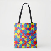 Tote Bag [Ruban de sensibilisation sur l'autisme de (Devant)