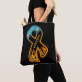 Tote Bag Ruban incendie et glace (De près)