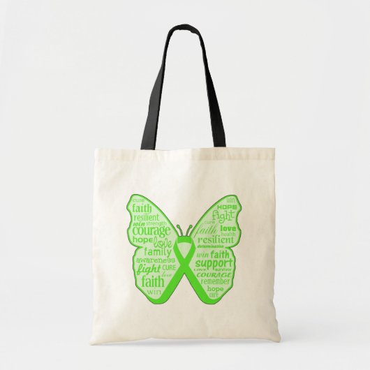 Tote Bag Ruban papillon de sensibilisation à la maladie de (Devant)