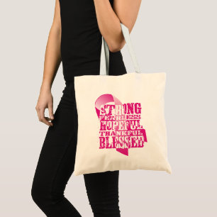 Tote Bag Ruban rose - Affirmations