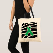 Tote Bag Ruban vert (Devant (produit))