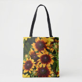 Tote Bag Rubeckias jaune et bronze Floral (Devant)