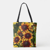 Tote Bag Rubeckias jaune et bronze Floral (Dos)