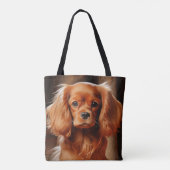 Tote Bag Ruby Cavalier King Charles Spaniel (Dos)