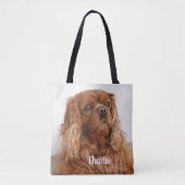 Tote Bag Ruby Cavalier King Charles Spaniel Chien (Devant)