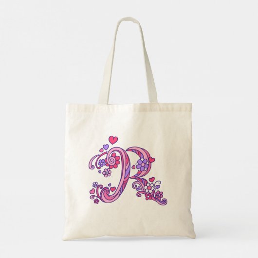 Tote Bag Ruby Girls nom et sens R monogramme (Dos)
