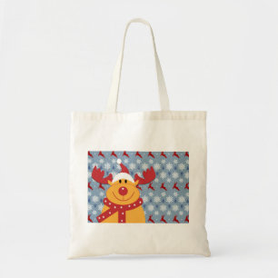 Tote Bag Rudolph Reindeer Dessin de Noël joyeux