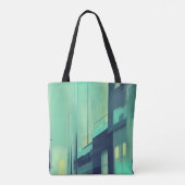 Tote Bag Rue azure de nuit (Dos)