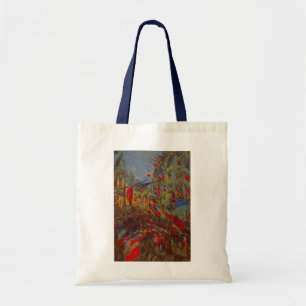 Tote Bag Rue Montorgueil aux drapeaux de Claude Monet