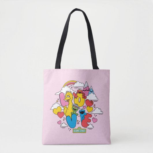 Tote Bag Rue Sésame | Amour (Devant)