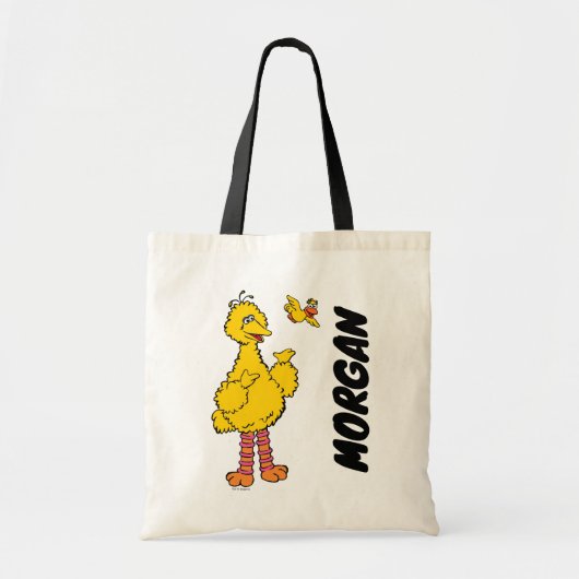 Tote Bag Rue Sésame | Big Bird & Little Bird | Ajouter un n (Devant)