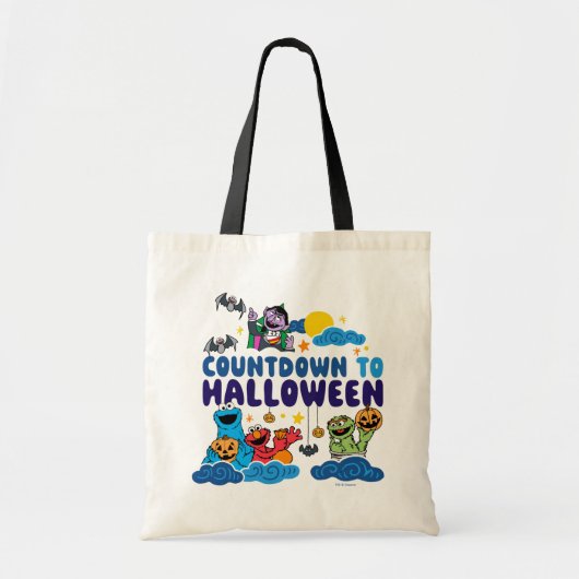 Tote Bag Rue Sésame | Compte à rebours pour Halloween (Devant)