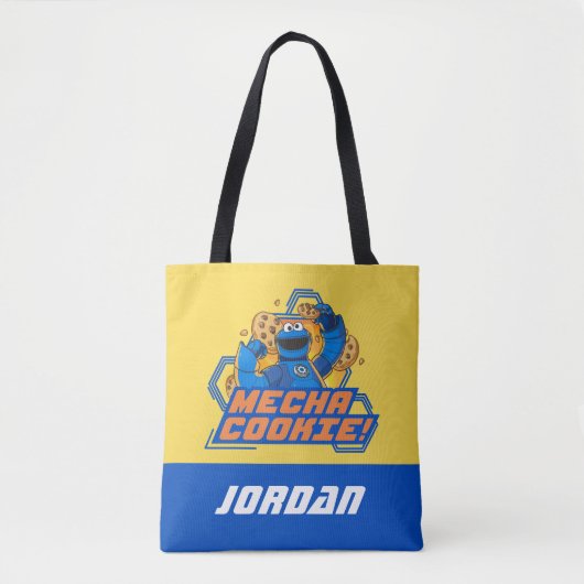 Tote Bag Rue Sésame | Cookie Monster | Ajouter un nom (Devant)