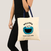 Tote Bag Rue Sésame | Cookie Monster Famille Vacances (Devant (produit))