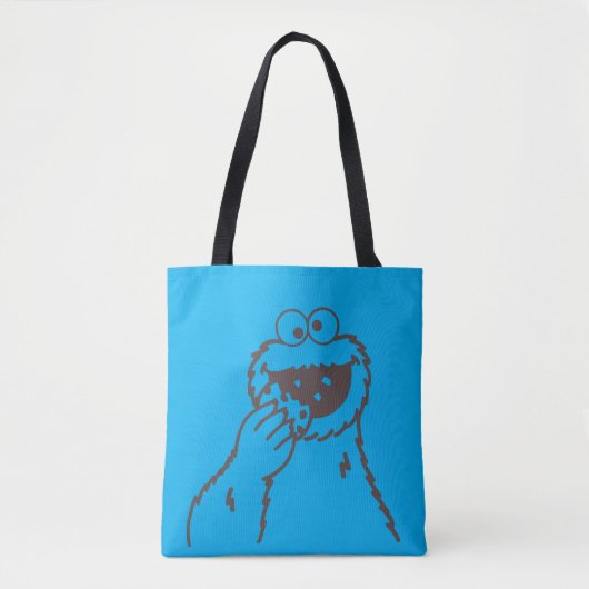 Tote Bag Rue Sésame | Cookies Monster Bright (Devant)
