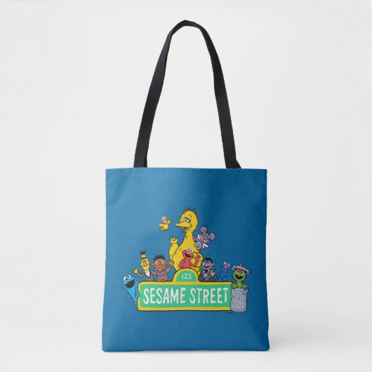 Tote Bag Rue Sésame | Couleur complète avec Pals (Devant)