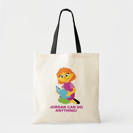 Tote Bag Rue Sésame | Julia lit un livre (Devant)