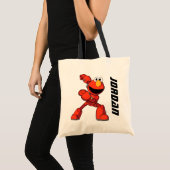 Tote Bag Rue Sésame | Méca Builders Elmo Ajouter Votre Nom (Devant (produit))